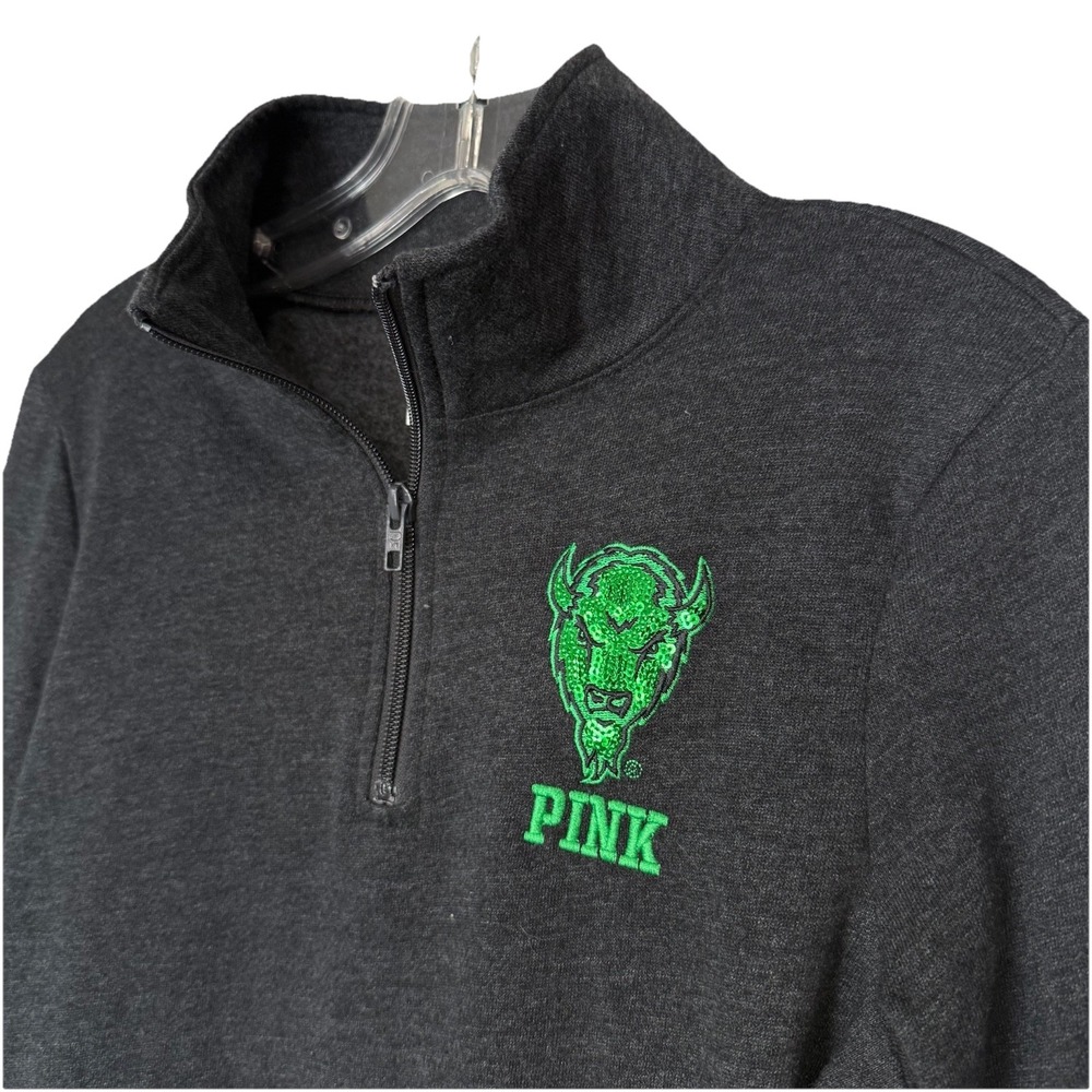 NWT Victoria's Secret PINK Marshall University XS Quarter 1/4 Zip Pullover - Picture 2 of 10